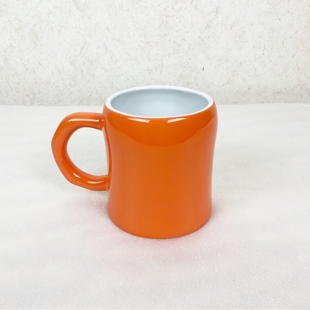 3D Orange Sugar Skull Mug 16 Oz Fall Halloween Day Of The Dead Spooky - Picture 3 of 6